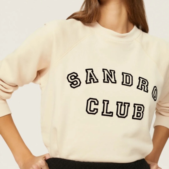 SANDRO Sandro Club Sweatshirt - Picture 1 of 6